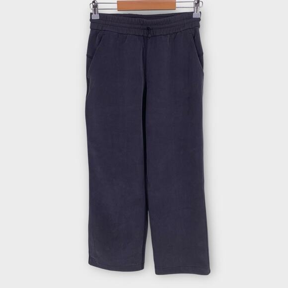 Lululemon Pants Softstreme High Rise Straight Leg Crop Black Athleisure 4 - Picture 2 of 14